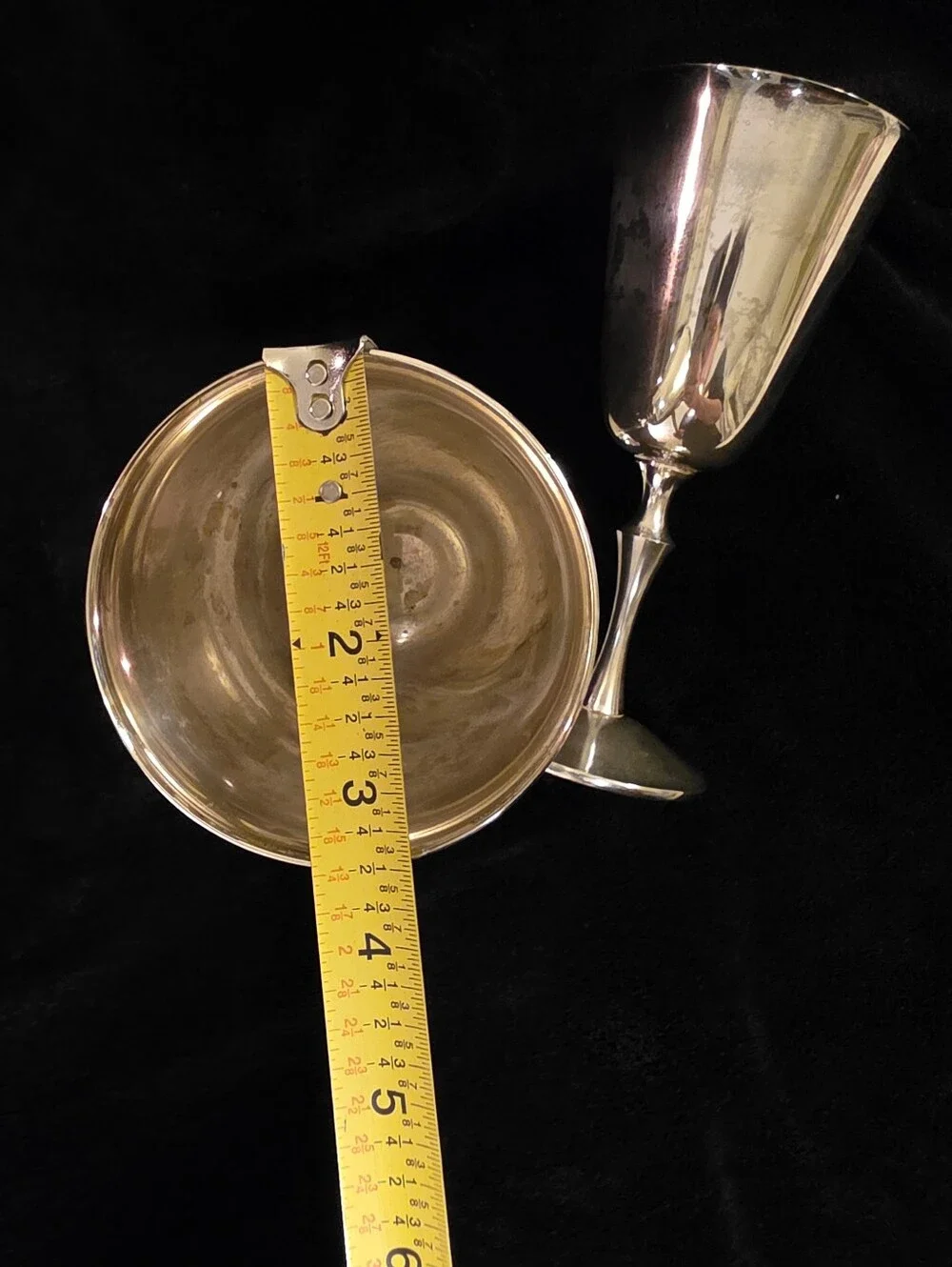 Vintage Kirk International KI Silver Plated Goblets Spain – Pair 8”